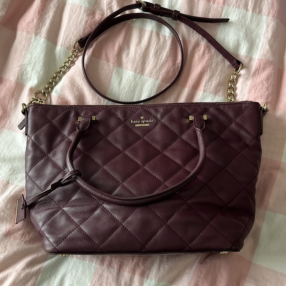 Kate Spade quilted satchel